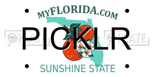 PICKLR Florida License Plate