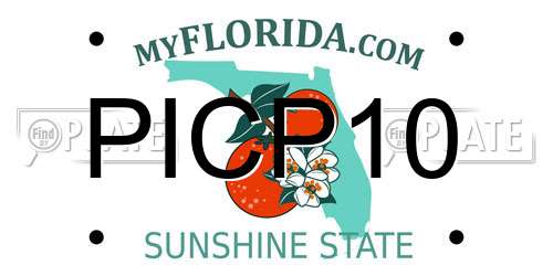 PICP10 Florida License Plate