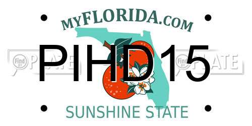 PIHD15 Florida License Plate