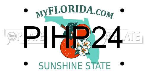 PIHP24 Florida License Plate