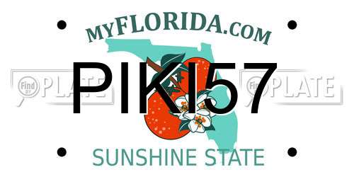PIKI57 Florida License Plate