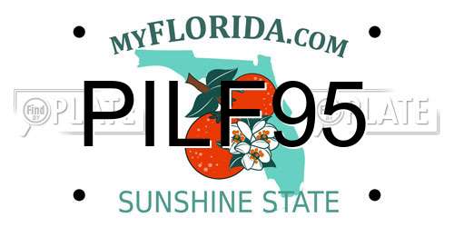PILF95 Florida License Plate