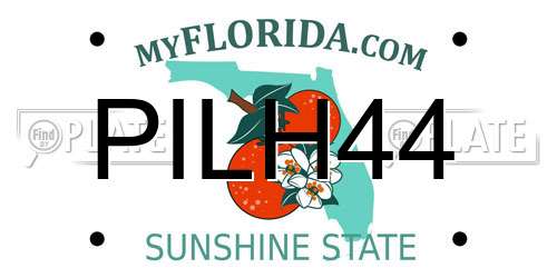 PILH44 Florida License Plate
