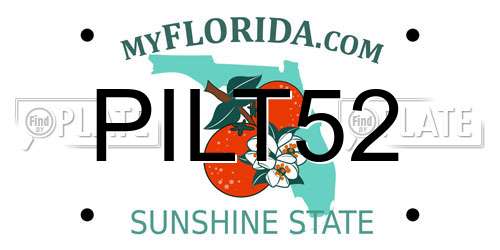 PILT52 Florida License Plate
