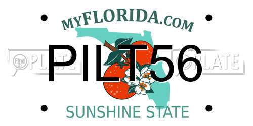 PILT56 Florida License Plate
