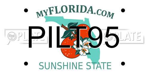 PILT95 Florida License Plate