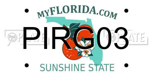 PIRG03 Florida License Plate