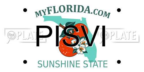 PISVI Florida License Plate