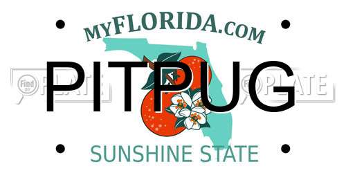 PITPUG Florida License Plate
