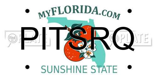 PITSRQ Florida License Plate