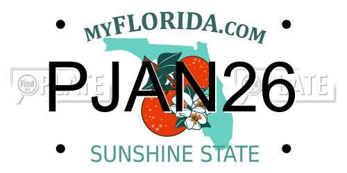 PJAN26 Florida License Plate