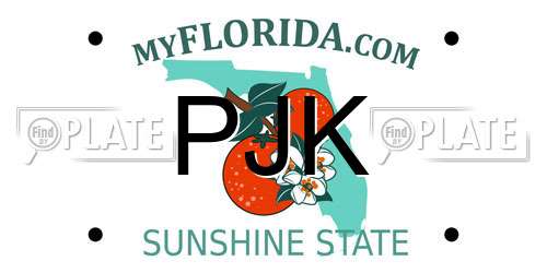 PJK Florida License Plate