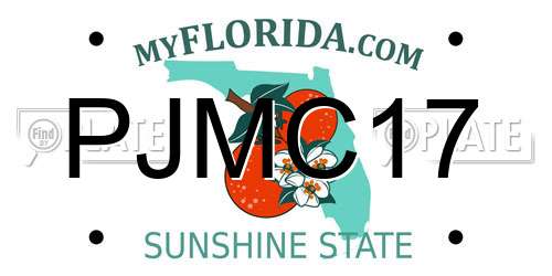 PJMC17 Florida License Plate