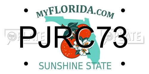 PJRC73 Florida License Plate