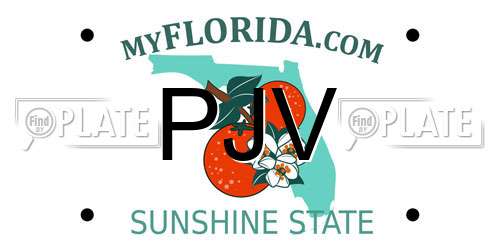 PJV Florida License Plate