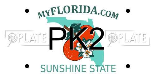 PK2 Florida License Plate