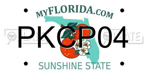 PKCP04 Florida License Plate
