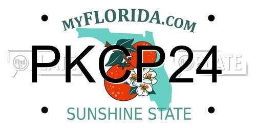 PKCP24 Florida License Plate
