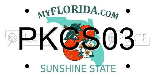 PKCS03 Florida License Plate