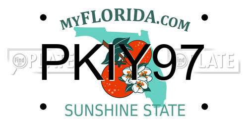 PKIY97 Florida License Plate