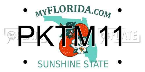 PKTM11 Florida License Plate