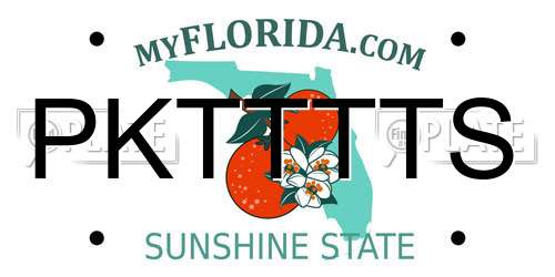 PKTTTTS Florida License Plate