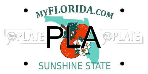 PLA Florida License Plate