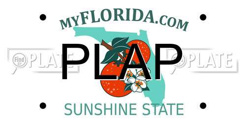 PLAP Florida License Plate