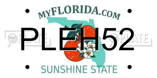 PLEH52 Florida License Plate