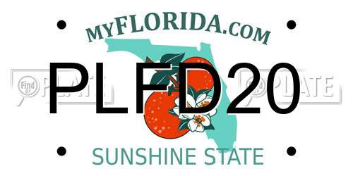 PLFD20 Florida License Plate