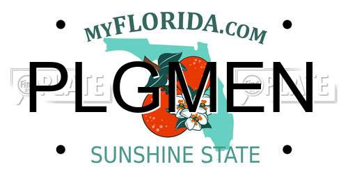 PLGMEN Florida License Plate