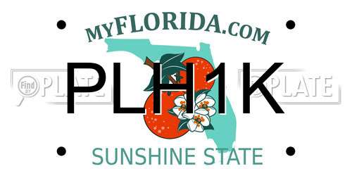 PLH1K Florida License Plate
