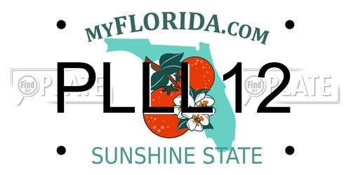 PLLL12 Florida License Plate