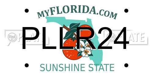 PLLR24 Florida License Plate