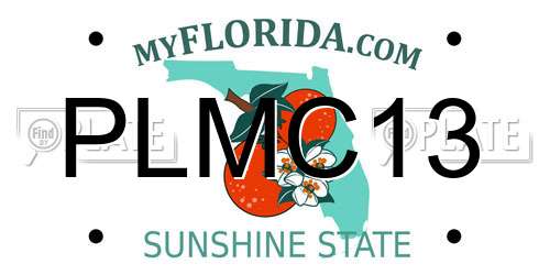 PLMC13 Florida License Plate