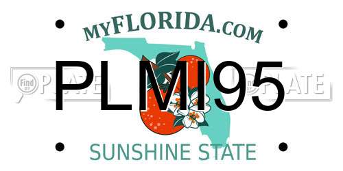 PLMI95 Florida License Plate