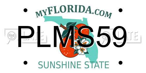 PLMS59 Florida License Plate