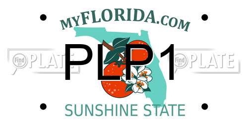 PLP1 Florida License Plate