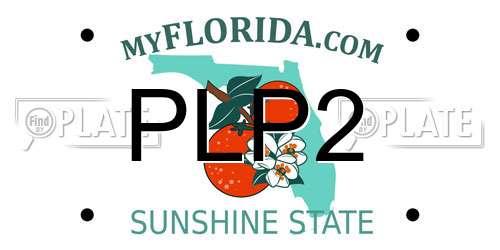 PLP2 Florida License Plate