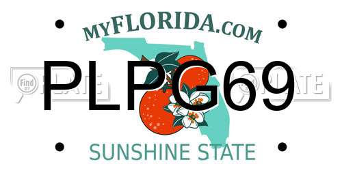 PLPG69 Florida License Plate