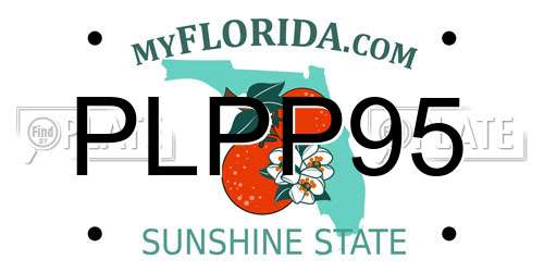 PLPP95 Florida License Plate