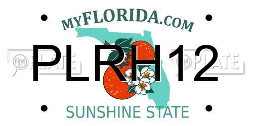 PLRH12 Florida License Plate