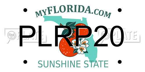 PLRP20 Florida License Plate