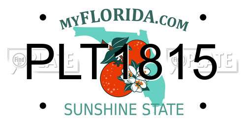 PLT1815 Florida License Plate