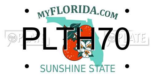 PLTH70 Florida License Plate