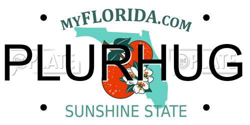 PLURHUG Florida License Plate