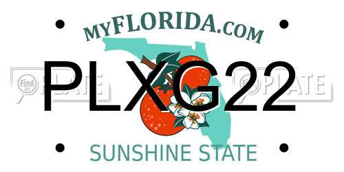 PLXG22 Florida License Plate