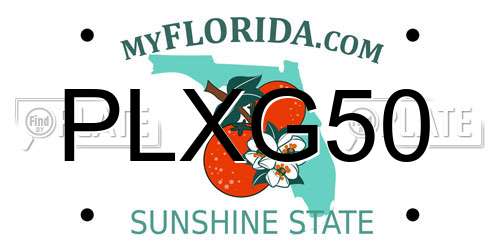 PLXG50 Florida License Plate
