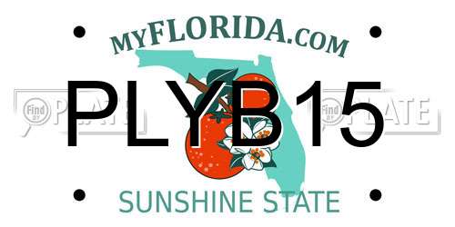 PLYB15 Florida License Plate