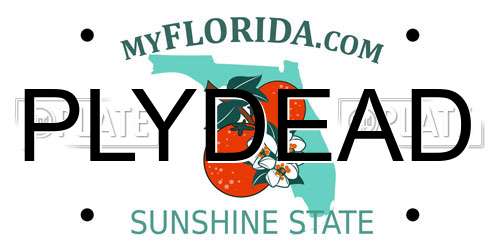PLYDEAD Florida License Plate